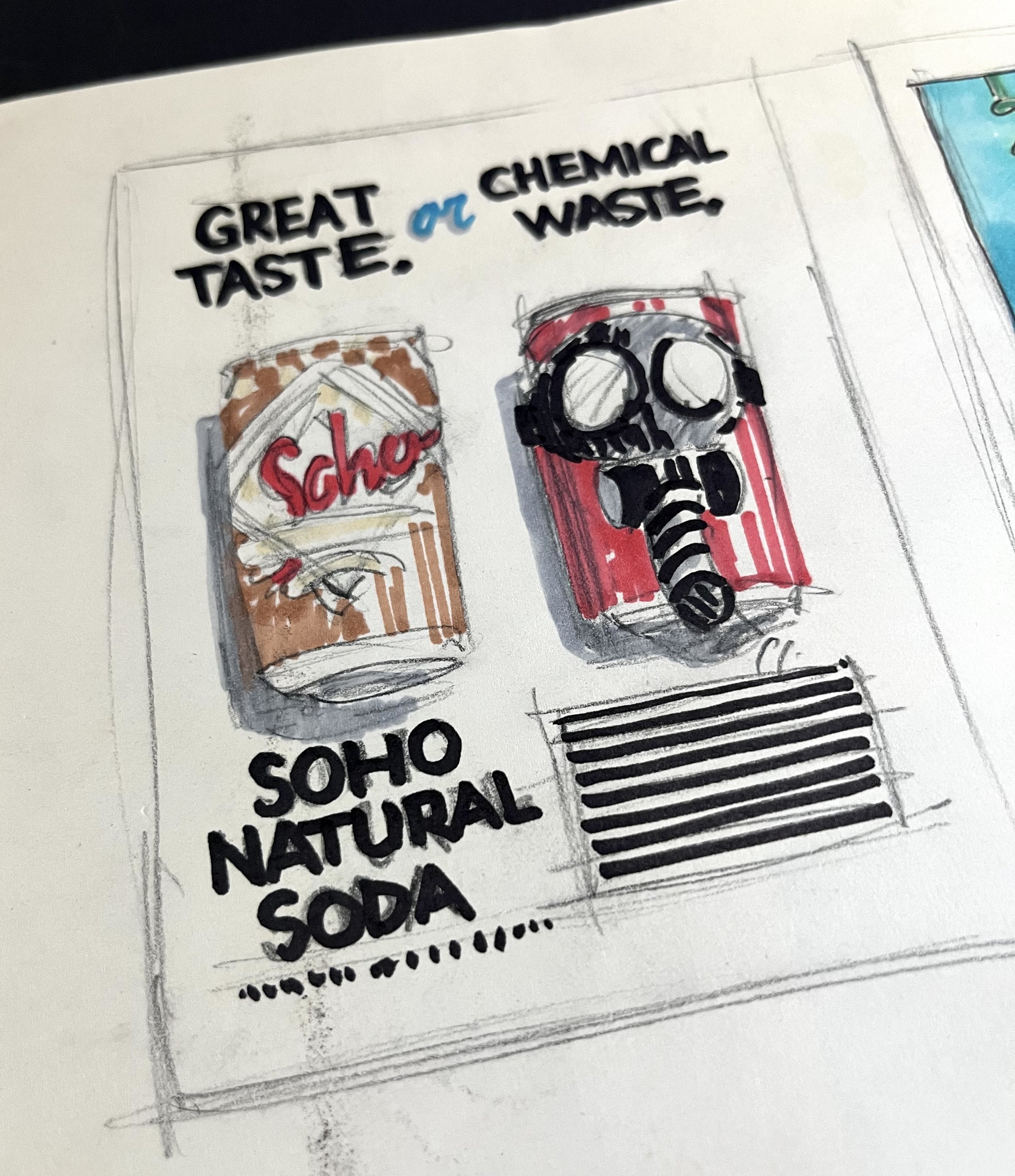 A color mockup at half-size.